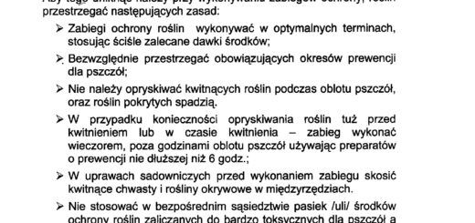 Informacja Wojewódzkiego Inspektoratu Ochrony Roślin i Nasiennictwa w Lublinie Oddział w Kraśniku.